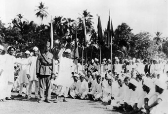 Demonstration against the British rule in India, c. 1930s